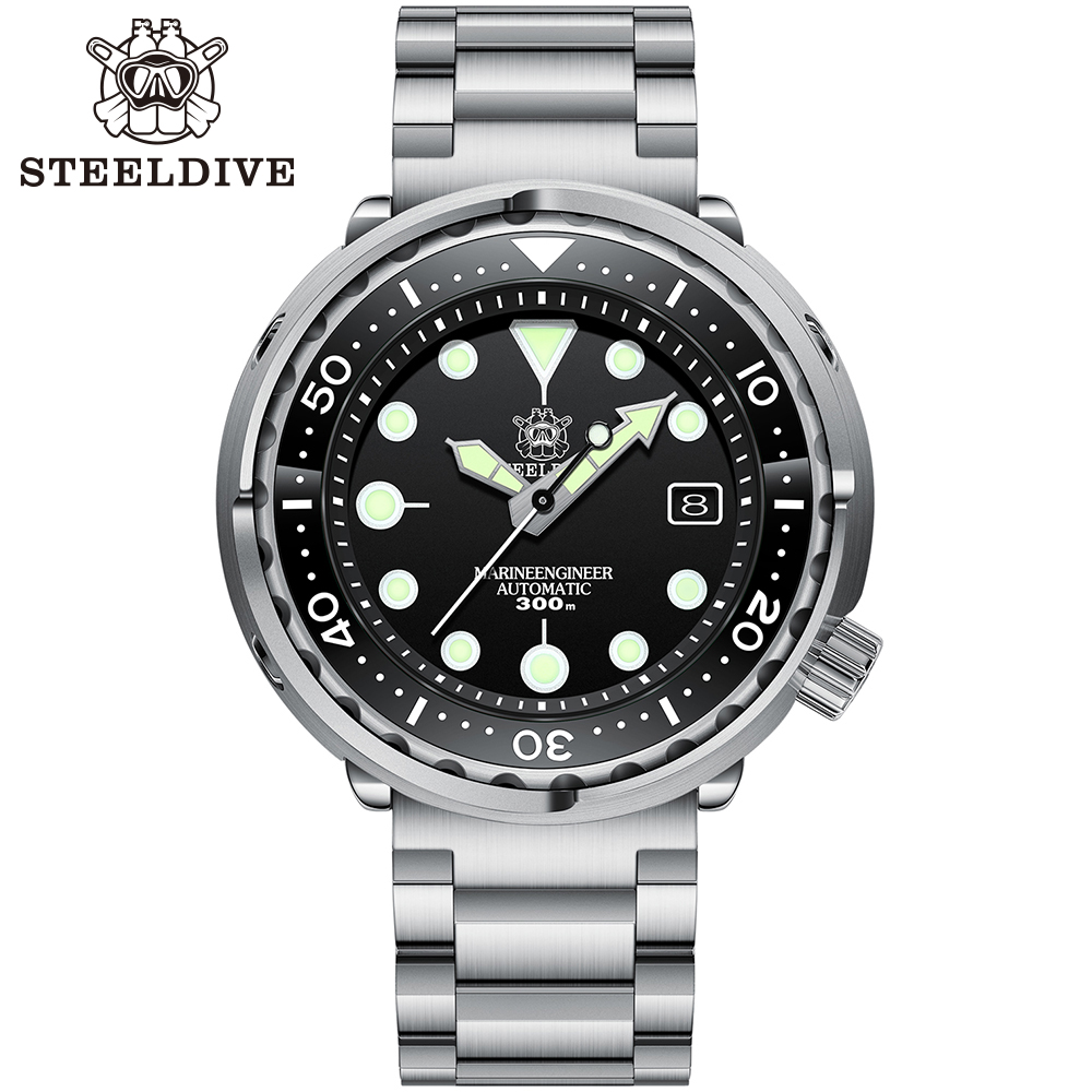 Seiko Watch Prospex - Steeldive นาฬิกาแฟชั่น SD1975, นาฬิกาสแตนเลสสตีลกันน้ำ300เมตรกันน้ำนาฬิกากีฬาทูน่าดำน้ำ