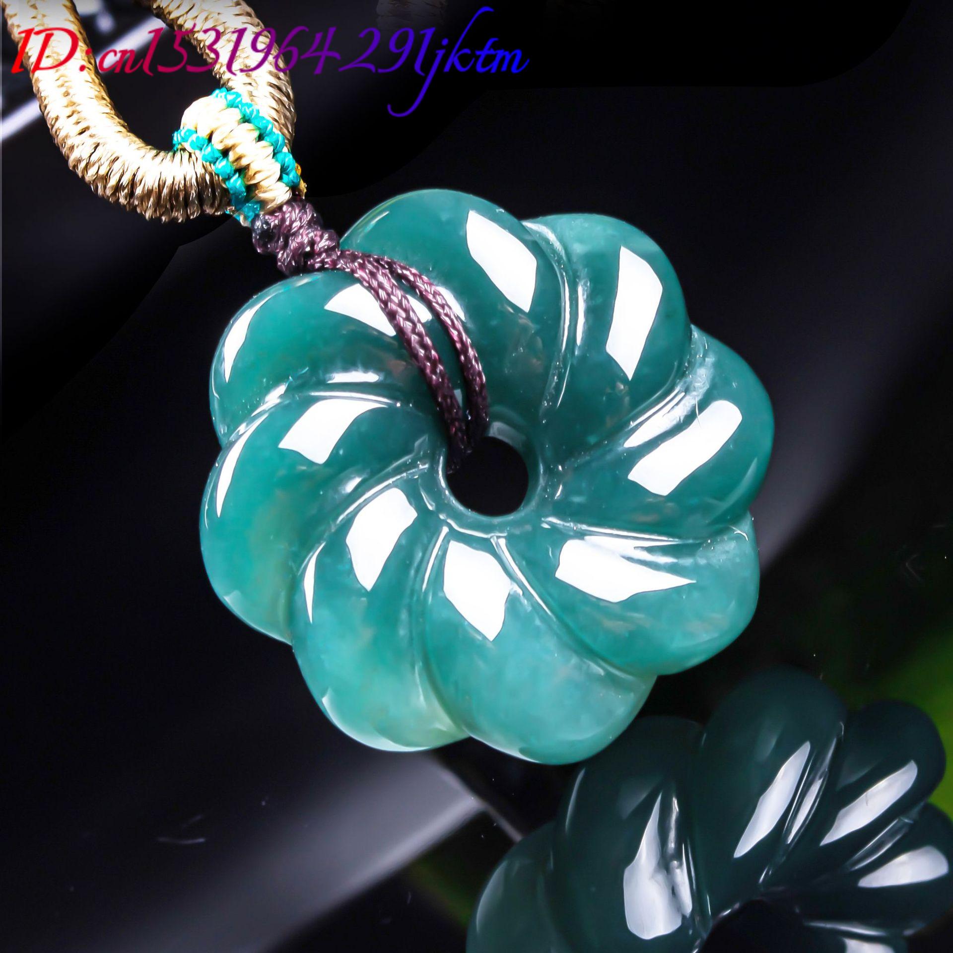 จี้สร้อยคอหยกพม่าแท้รูปดอกไม้  - Jewelry & Watches Bench บทวิจารณ์และราคา