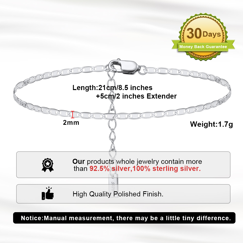 KISS MANDY สร้อยข้อเท้าเงินแท้ - Anklet Foot Chain บทวิจารณ์และราคา