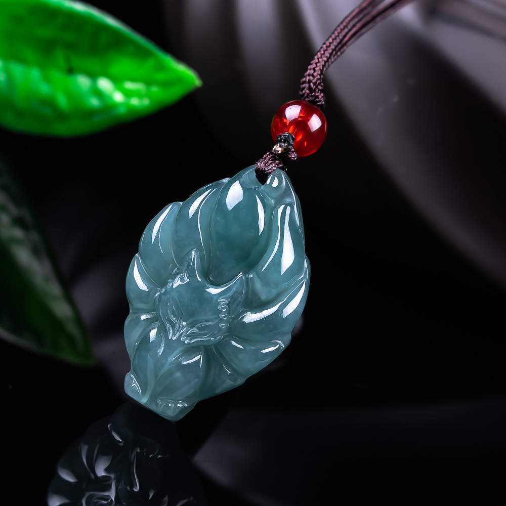 หยกพม่าธรรมชาติจี้รูปสุนัขจิ้ง - Jewelry & Watches Bench บทวิจารณ์และราคา