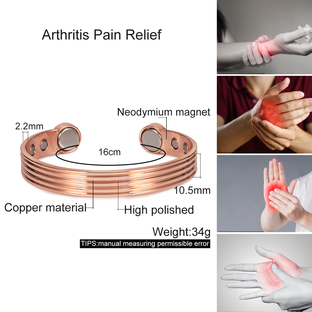 กำไลทองแดงบริสุทธิ์สำหรับผู้ชา - Rose Gold Bracelet บทวิจารณ์และราคา