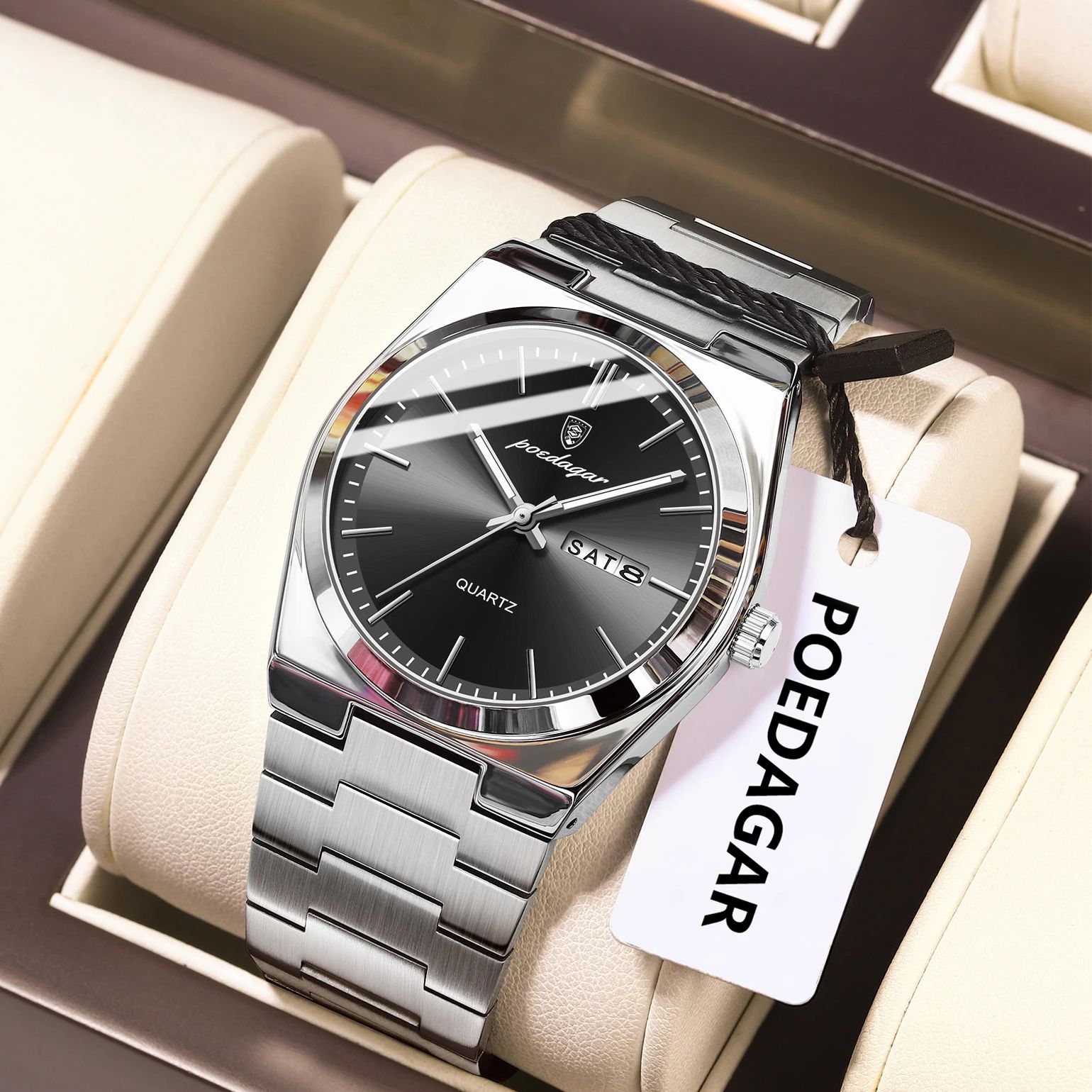 นาฬิกาข้อมือควอตซ์ผู้ชาย POEDA - Patek Philippe Watch Nautilus บทวิจารณ์และราคา