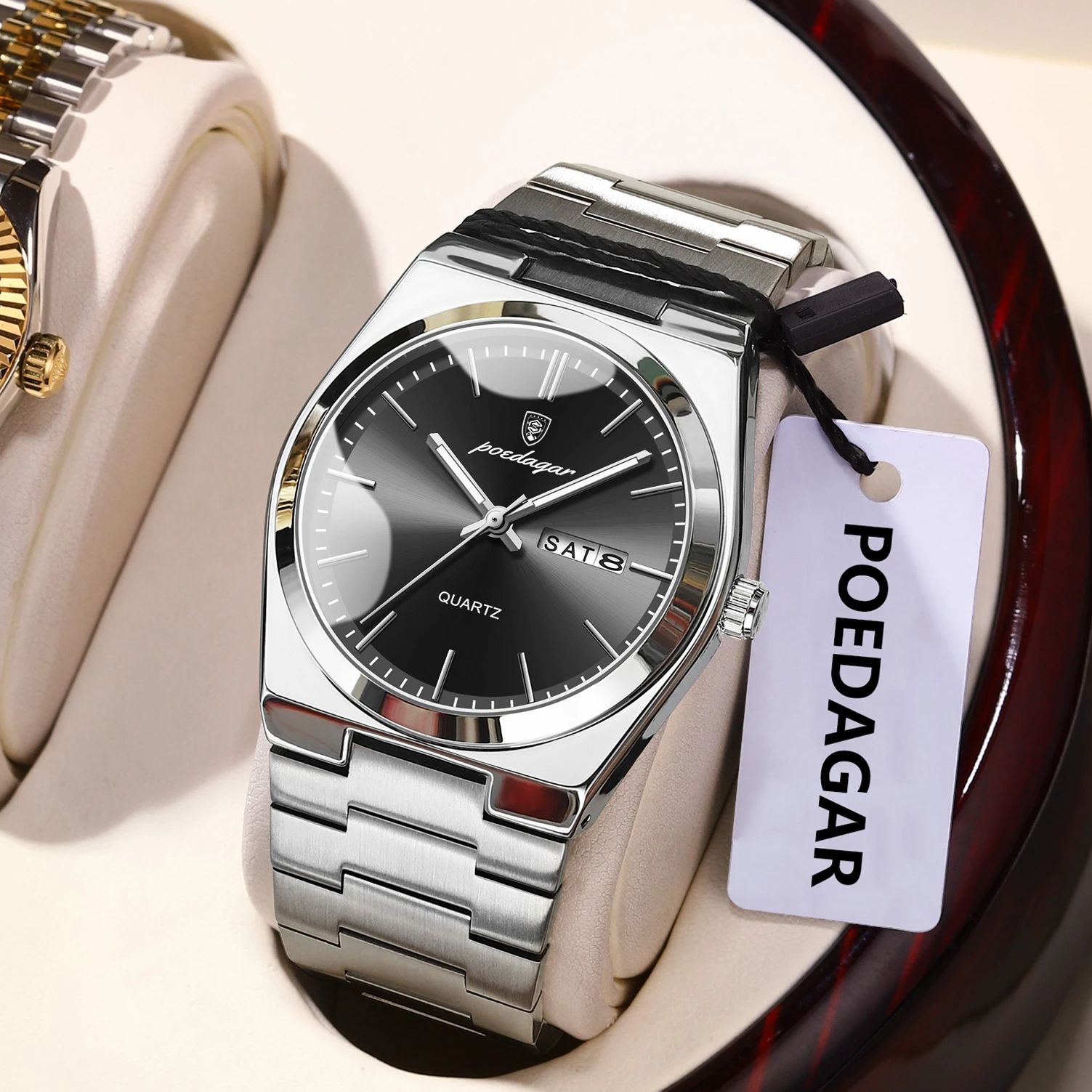 นาฬิกาข้อมือควอตซ์ผู้ชาย POEDA - Patek Philippe Watch Nautilus บทวิจารณ์และราคา