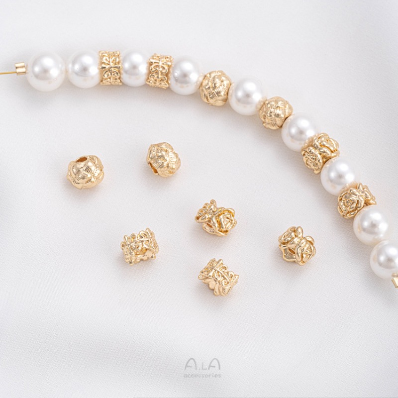 พวงหรีดดอกกุหลาบขนแกะเคลือบทอง - Rose Gold Bracelet บทวิจารณ์และราคา