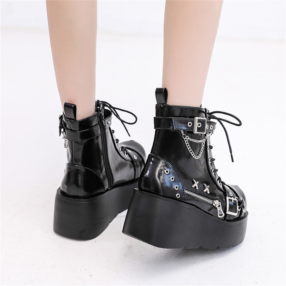 รองเท้าบูทส้นตึกสไตล์โกธิคสำหร - Anklet Foot Chain บทวิจารณ์และราคา