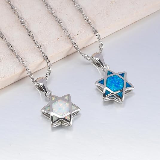 จี้สร้อยคอรูปดาวหกแฉกโอปอลแบบก - Jewelry & Watches Bench บทวิจารณ์และราคา