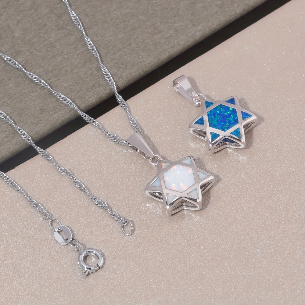 จี้สร้อยคอรูปดาวหกแฉกโอปอลแบบก - Jewelry & Watches Bench บทวิจารณ์และราคา