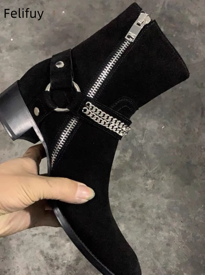 โซ่สีดําผู้ชายรองเท้าเชลซีของแ - Anklet Foot Chain บทวิจารณ์และราคา